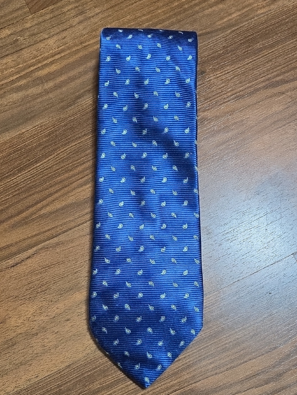 Harrods Classic Blue Paisley Silk Tie